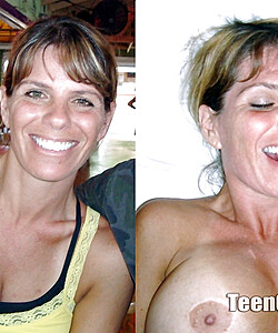 face before and after cumshot