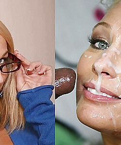 face before and after cumshot