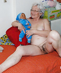 grandma playing with adult toy