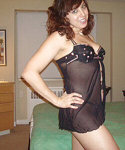 me in black lingerie