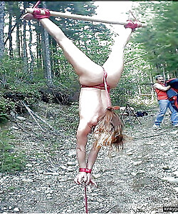 female slaves hanging in the air