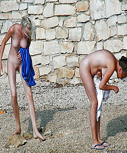 naughty nudists in vacation snapshots