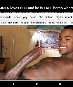 Homo Kotilainen from Finland loves big black cocks very much free gay gallery