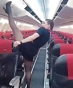 flight attendants dressed and undressed