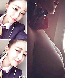 flight attendants dressed and undressed