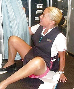 flight attendants dressed and undressed