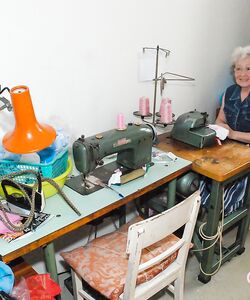 grandma playing with adult toy