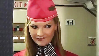 Super air hostess sucking pilots big cock Porn Video