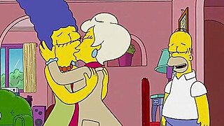 The Simpsons Lindsey Naegle Kiss Marge Simpson Porn Video