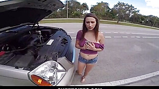 Big Tits Teen Fucked By Stranger For Cash To Fix Car POV Porn Video