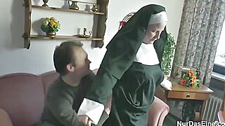 Check out what German Nun doing after church mass Porn Video