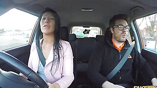 Muscled MILF in Fake Driving School Porn Video