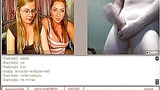 Two Girls Love Watching A Guy Wanking On Webcam Porn Video