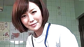 Subtitles CFNM Japanese female doctor handjob Porn Video