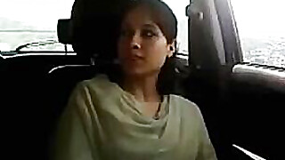 Cute amateur Pakistani teen finger banged hard in the car Porn Video